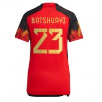 Camisa de Futebol Bélgica Michy Batshuayi #23 Equipamento Principal Mulheres Mundo 2022 Manga Curta